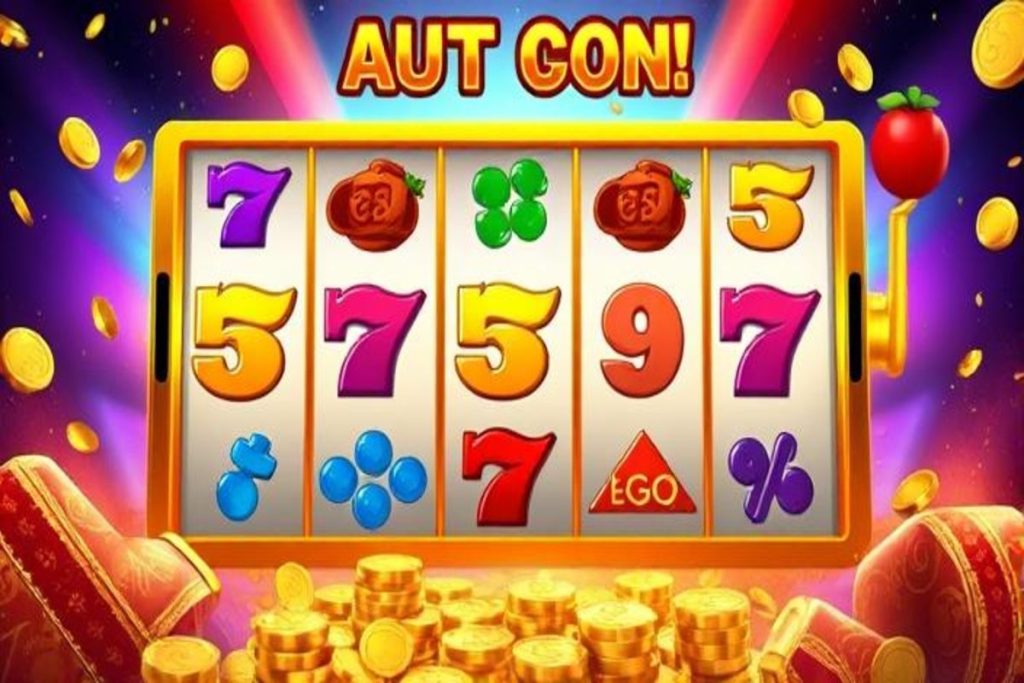Tela do jogo Money Coming Slot Tada com símbolos dourados e efeitos especiais de vitória